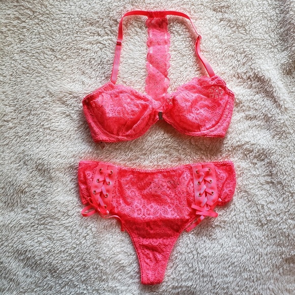 Victoria's Secret Other - Neon Pink Bra and Panty Set Victoria's Secret Other - Neon Pink Bra and Panty Set